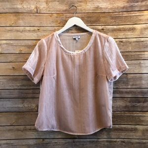 Splendid Moonstone Velvet Short Sleeve Tee Size XS NWT